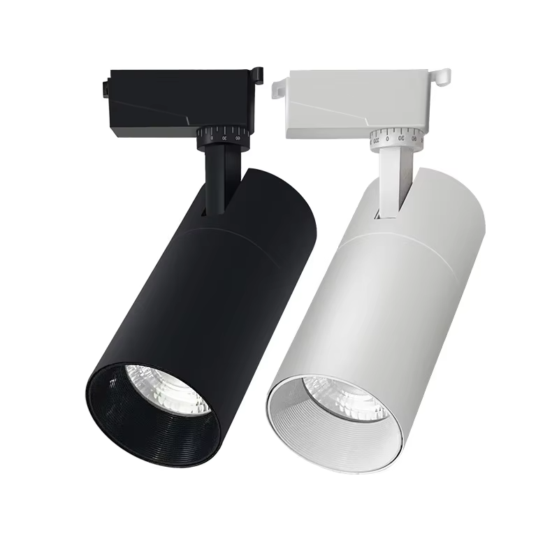 FOCO LED A RIEL MONOFASICO 30W 3000K NEGRO MODELO ALTAIR ZEROFLICKER A KONNERGIE