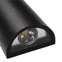 APLIQUE DECORATIVO BIDIRECCIONAL SEMI CIRCULO 2x5W IP65 NEGRO thumbnail 3
