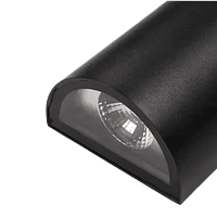 APLIQUE DECORATIVO BIDIRECCIONAL SEMI CIRCULO 2x5W IP65 NEGRO thumbnail 2