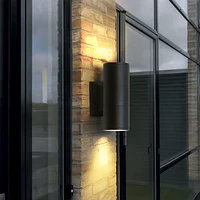 APLIQUE DECORATIVO BAZUCA BIDIRECCIONAL MINI 2x5W IP65 NEGRO thumbnail 4