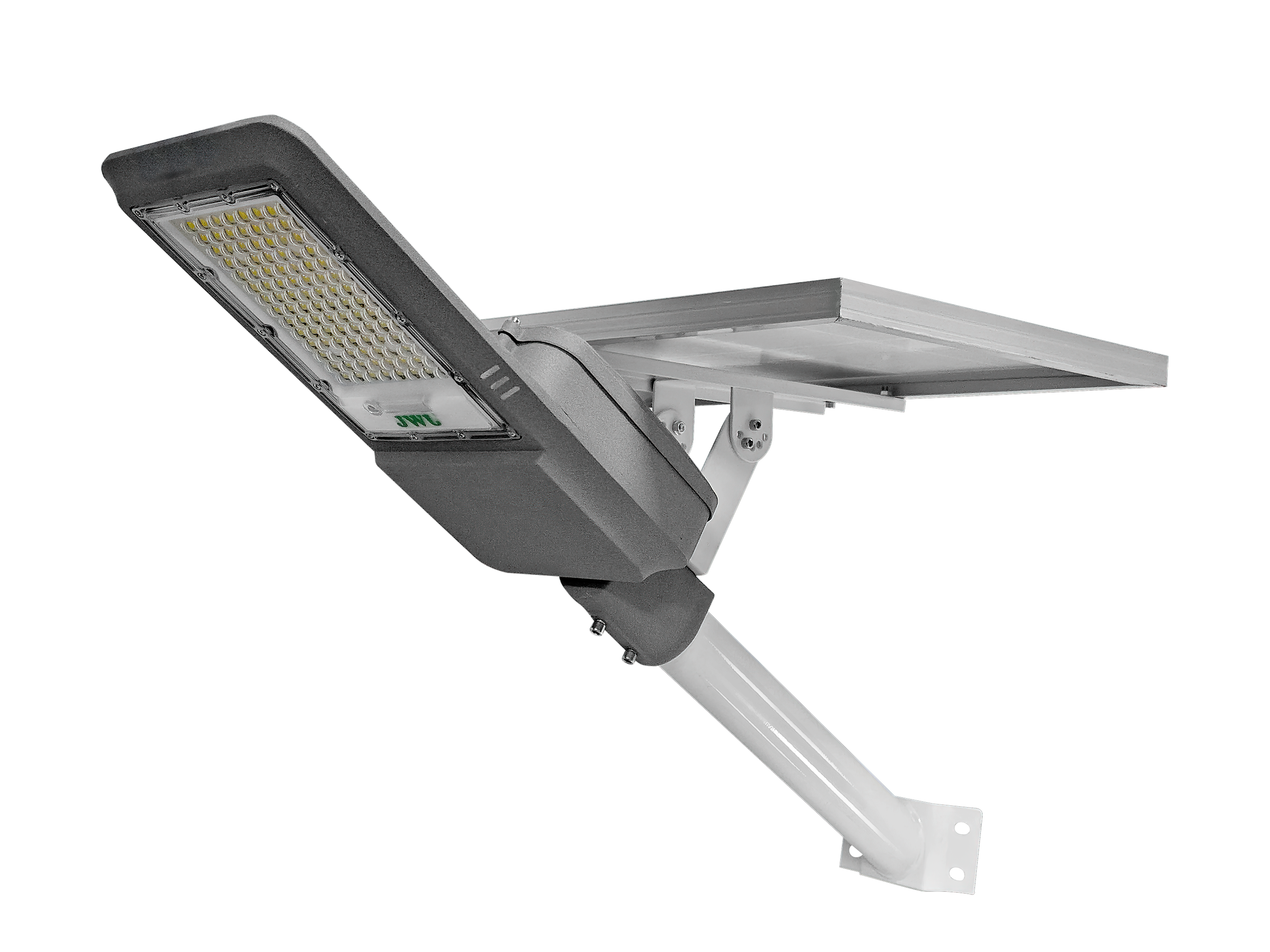 ALUMBRADO PÚBLICO LED SOLAR 300W CON PANEL SOLAR  CON BRAZO PARA MONTAR EN MURO O POSTE