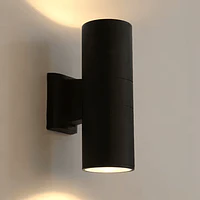 APLIQUE DECORATIVO BAZUCA BIDIRECCIONAL 2x10W IP65 NEGRO thumbnail 1