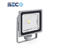 PROYECTOR LED COB 50W GRIS IP65 CON SENSOR DE MOVIMIENTO