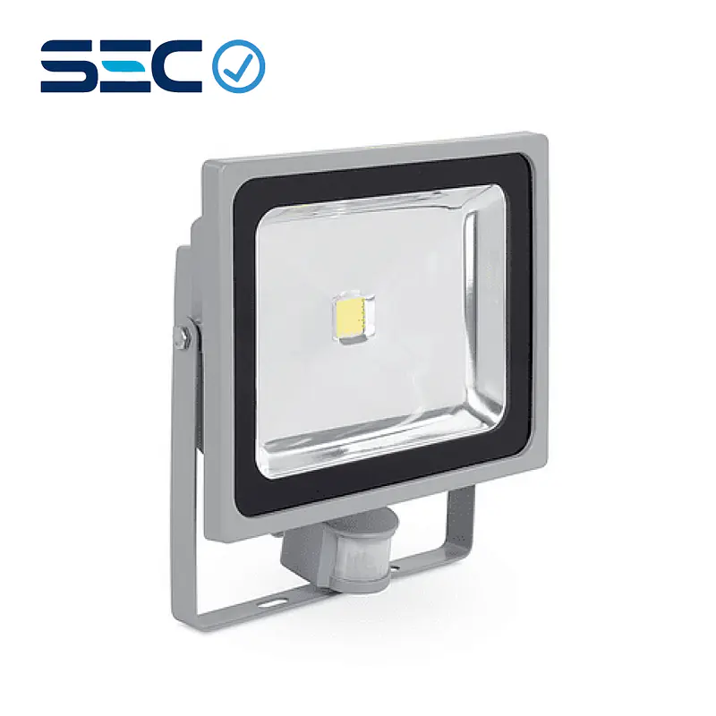 PROYECTOR LED COB 50W GRIS IP65 CON SENSOR DE MOVIMIENTO imagen 1