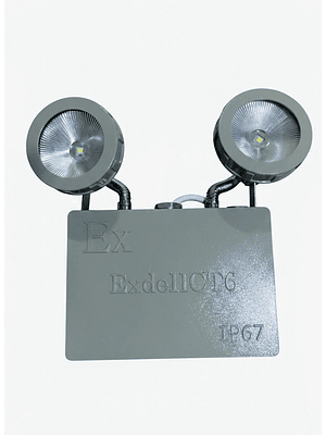 LÁMPARA DE EMERGENCIA LED ANTIEXPLOSIVA 2X3W IP65 IK10