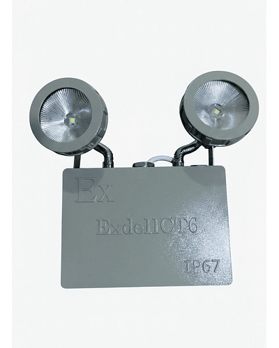 LÁMPARA DE EMERGENCIA LED ANTIEXPLOSIVA 2X3W IP65 IK10