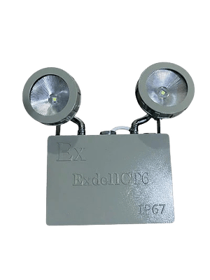 LÁMPARA DE EMERGENCIA LED ANTIEXPLOSIVA 2X3W IP65 IK10