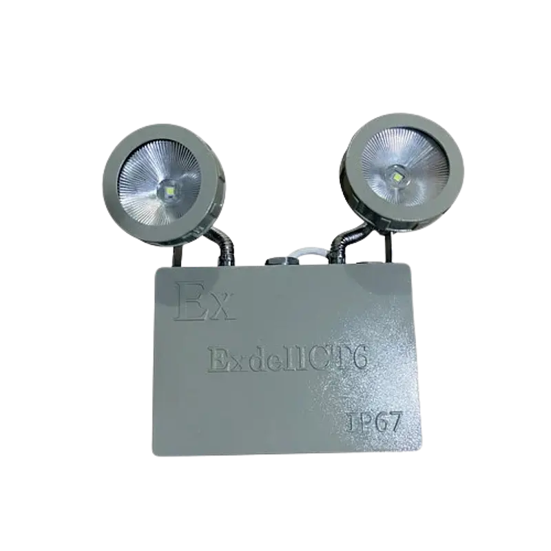 LÁMPARA DE EMERGENCIA LED ANTIEXPLOSIVA 2X3W IP65 IK10 imagen 1