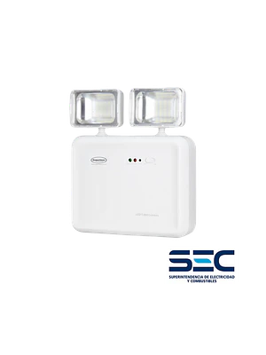 Luminaria de Emergencia LED 1000 Lúmenes - 2 Faros