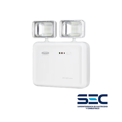 Luminaria de Emergencia LED 1000 Lúmenes - 2 Faros
