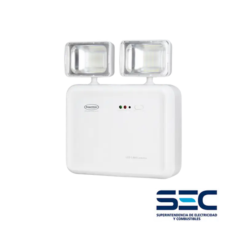 Luminaria de Emergencia LED 1000 Lúmenes - 2 Faros imagen 1