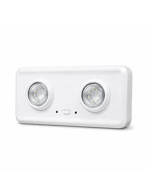 LUMINARIA DE EMERGENCIA LED 6W 2 FAROS 410 LÚMENES