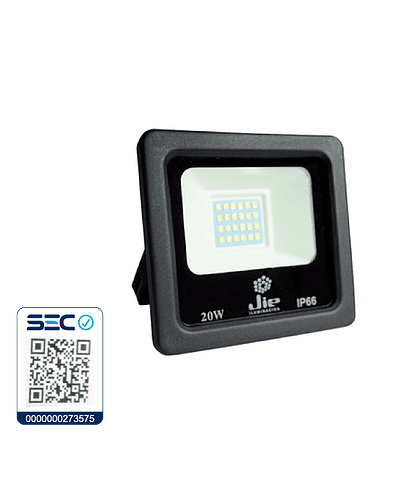 PROYECTOR LED ULTRA THIN 20W IP66 NEGRO