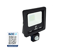 PROYECTOR LED ULTRA THIN SMD 10W IP66 LUZ FRÍA C/ SENSOR DE MOVIMIENTO 