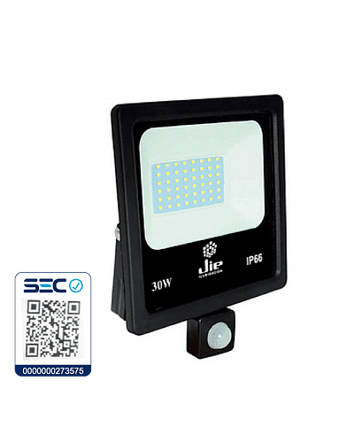 PROYECTOR LED ULTRA THIN SMD 30W IP66 LUZ FRÍA C/ SENSOR DE MOVIMIENTO 