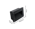 APLIQUE MURO EXTERIOR LED 5W IP65 NEGRO