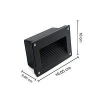 APLIQUE MURO EXTERIOR LED 5W IP65 NEGRO thumbnail 2