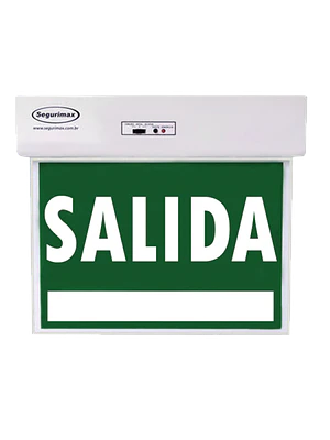 SEÑALÉTICA DE EMERGENCIA LED SLIM 24 X 18 CM. SALIDA