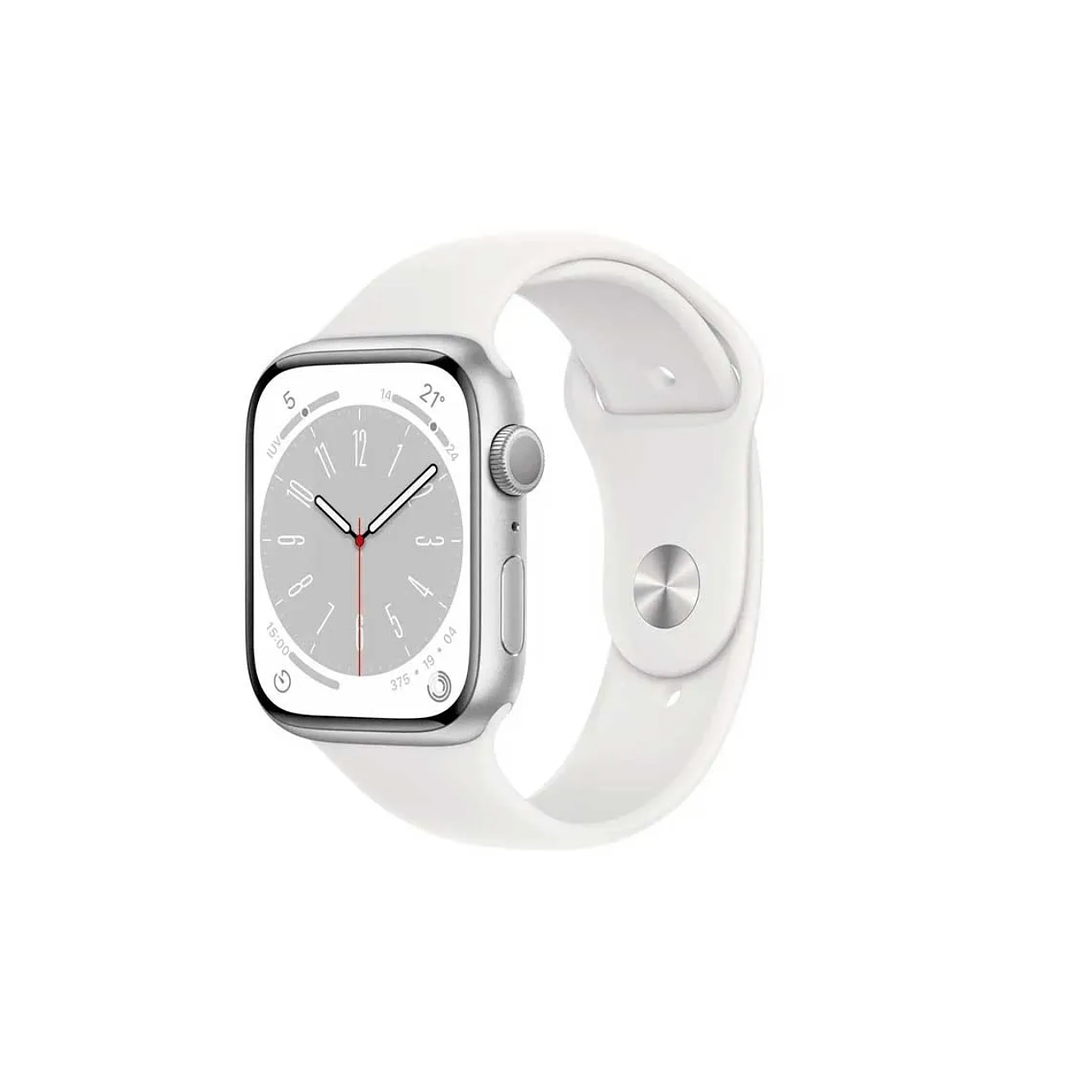 Apple Watch Serie 8 45mm Silver Aluminum/White 2