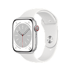 Apple Watch Serie 8 45mm Silver Aluminum/White 1