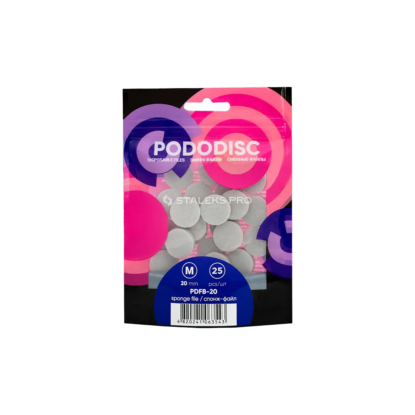 PADS SPONGE PARA PODODISC STALEKS PRO “M” (25U) 1
