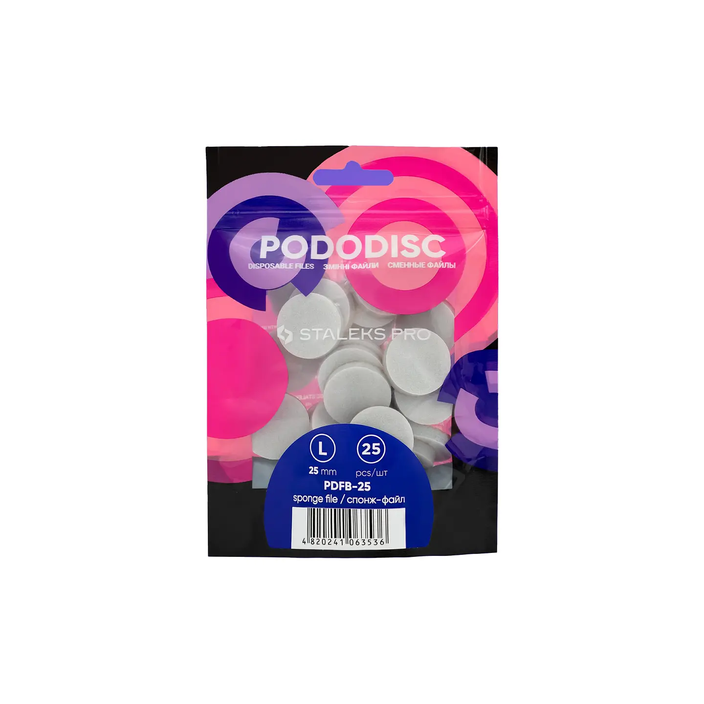 PADS SPONGE PARA PODODISC STALEKS PRO “L” (25U) 1