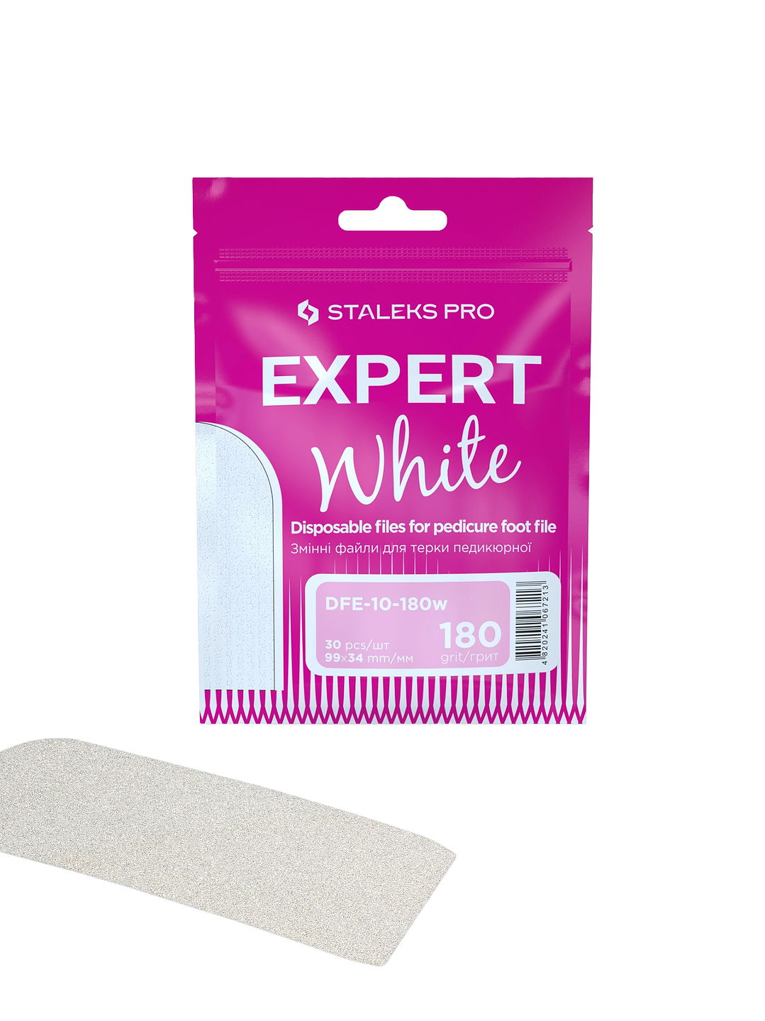 LIMA PEDICURE ADHESIVA REEMPLAZABLE EXPERT 10 WHITE 2