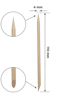PALITOS DE NARANJO STALEKS PRO 110 MM (100 U)