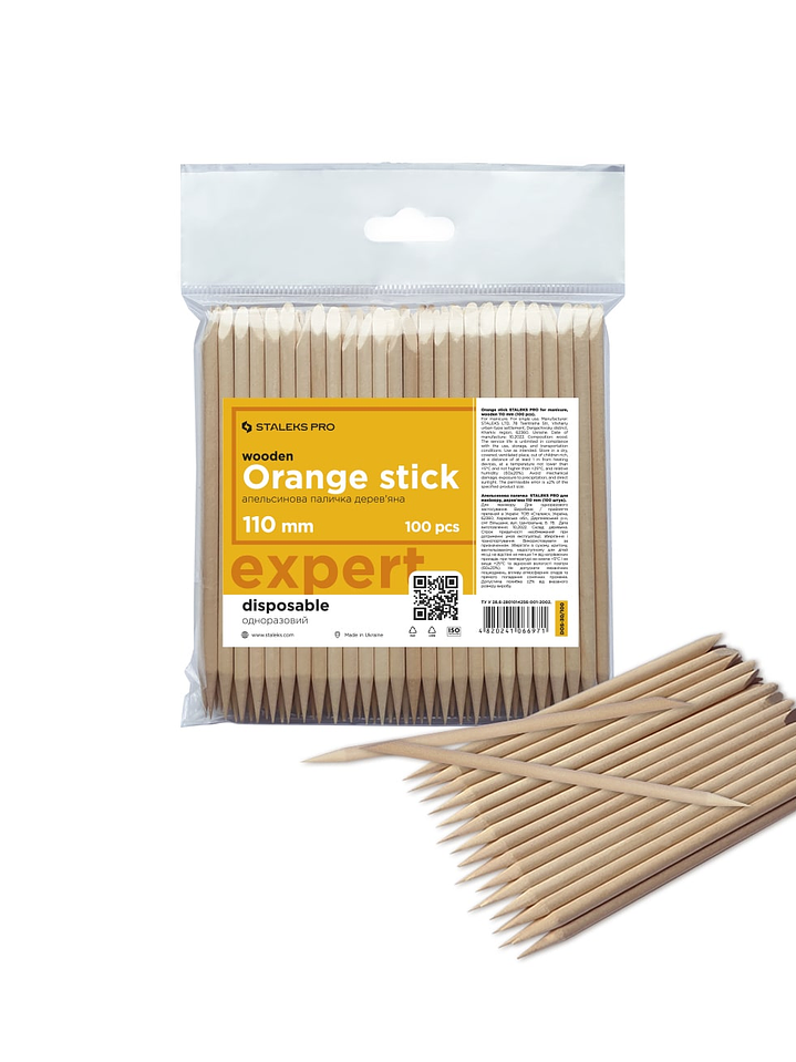 PALITOS DE NARANJO STALEKS PRO 110 MM (100 U) 1