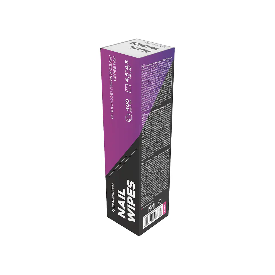 TOALLITAS “WIPES” PERFORADAS SIN PELUSA STALEKS EXPERT (400 UNIDADES) 2