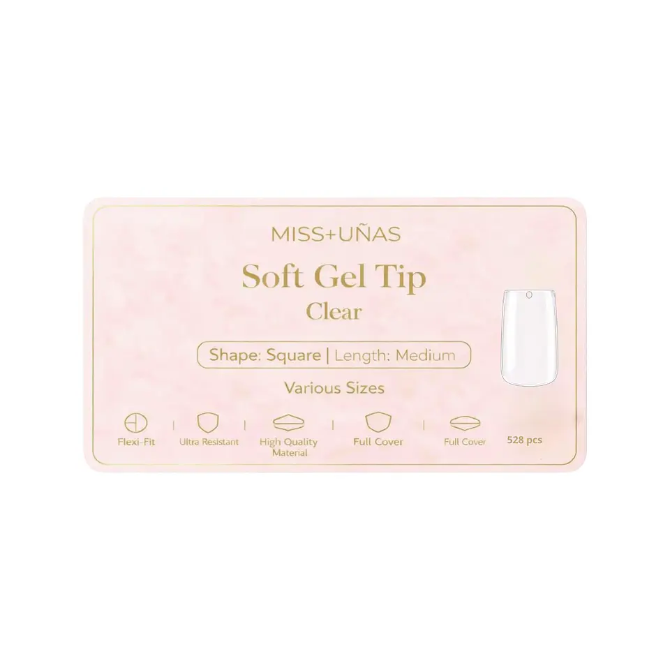 SOFT GEL MEDIUM SQUARE (CLEAR) 1