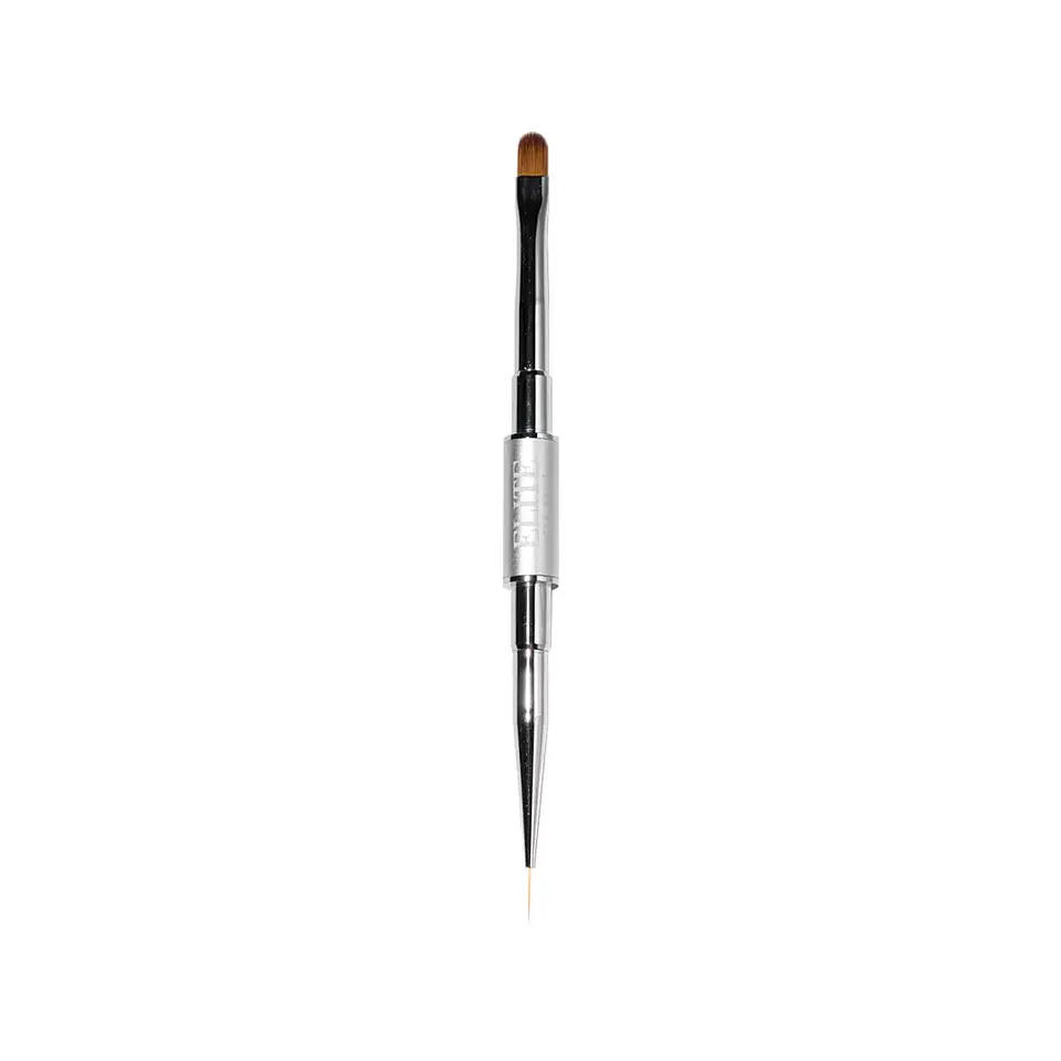 PINCEL DOBLE ELITE PRO NAILS – OVAL 10 MM / LINER 10 MM 2