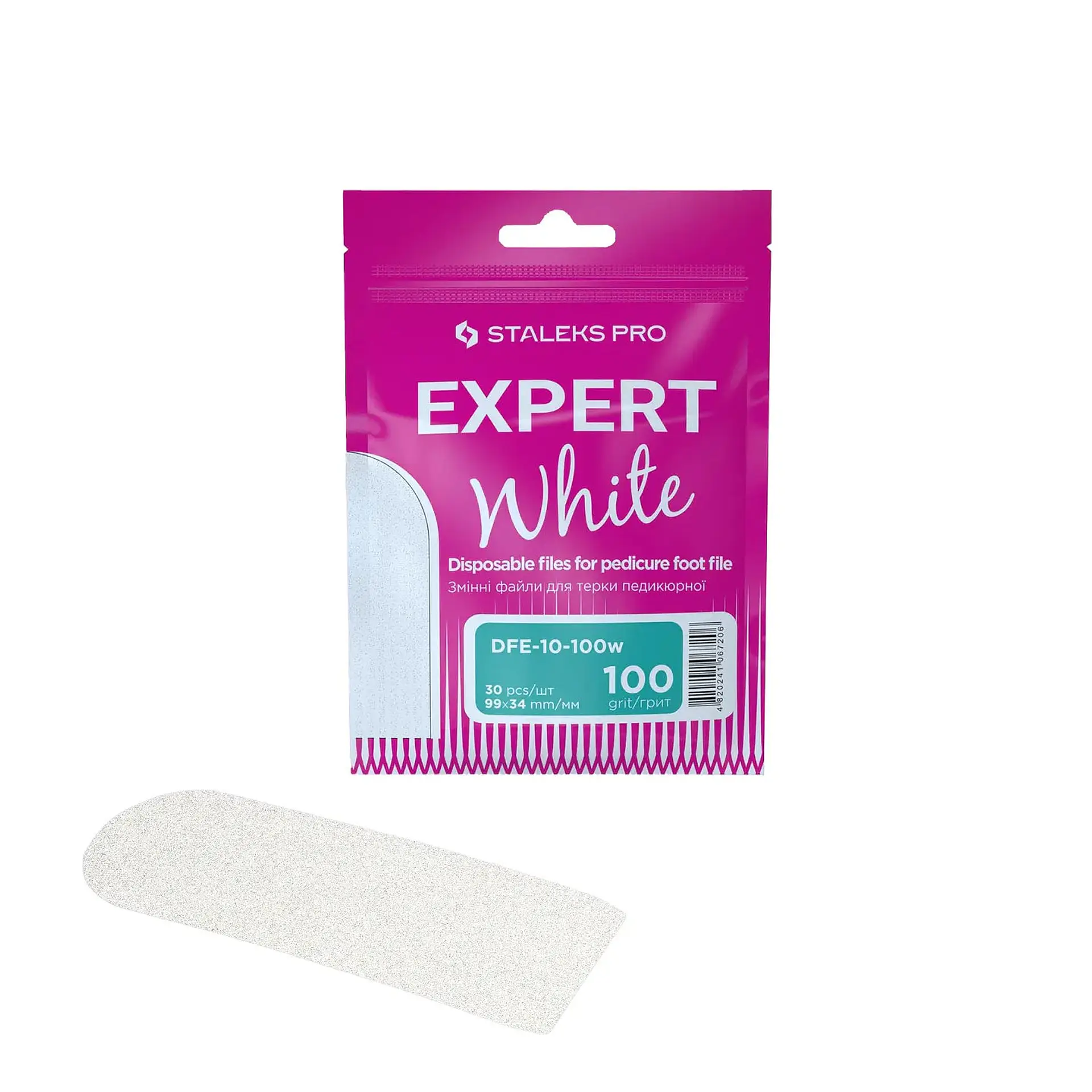 LIMA PEDICURE ADHESIVA REEMPLAZABLE EXPERT 10 WHITE 1