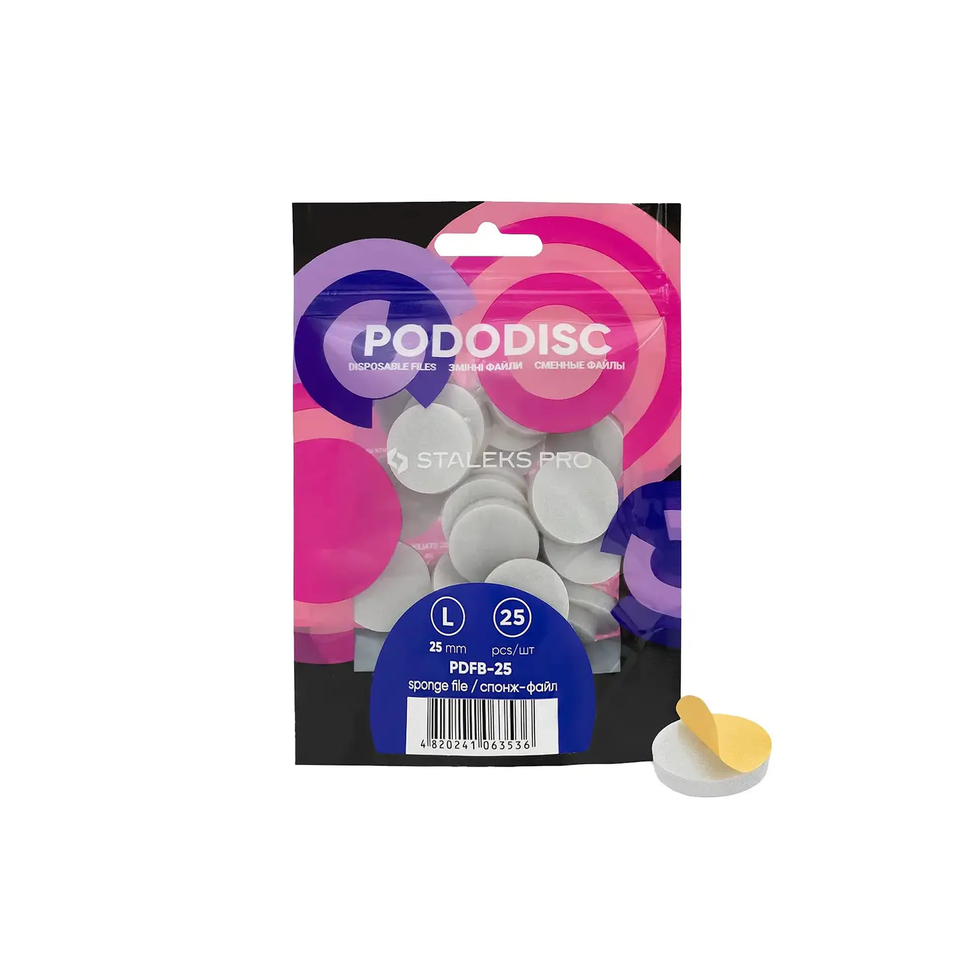 PADS SPONGE PARA PODODISC STALEKS PRO “L” (25U) 2
