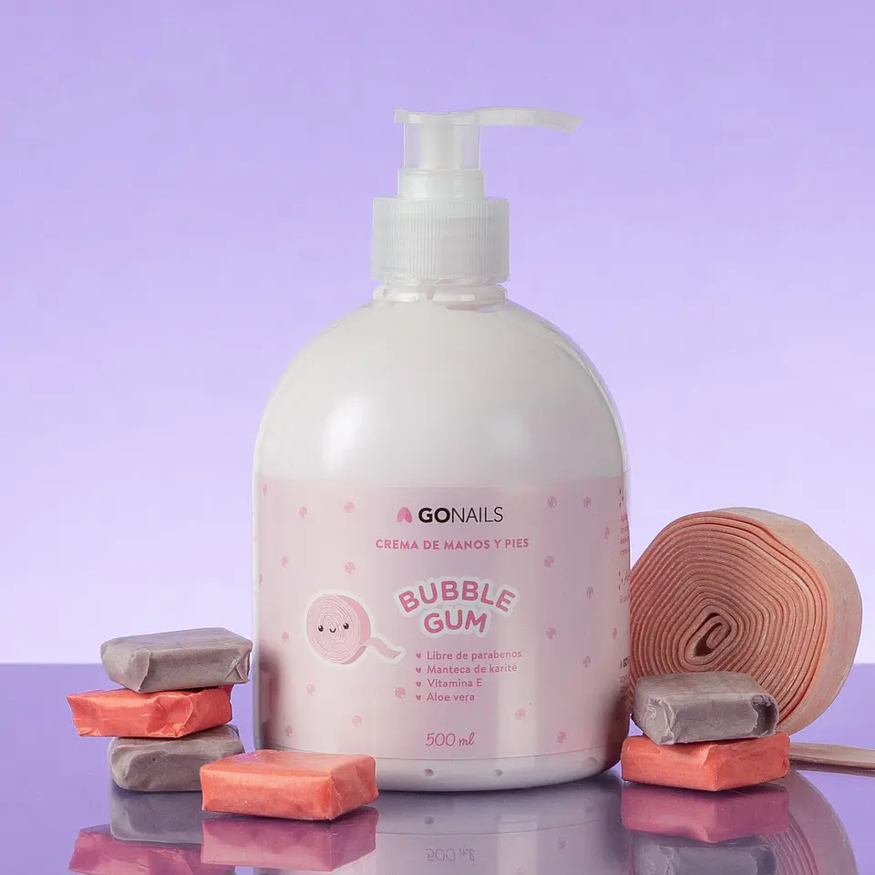 CREMA DE MANOS Y PIES - BUBBLE GUM 1