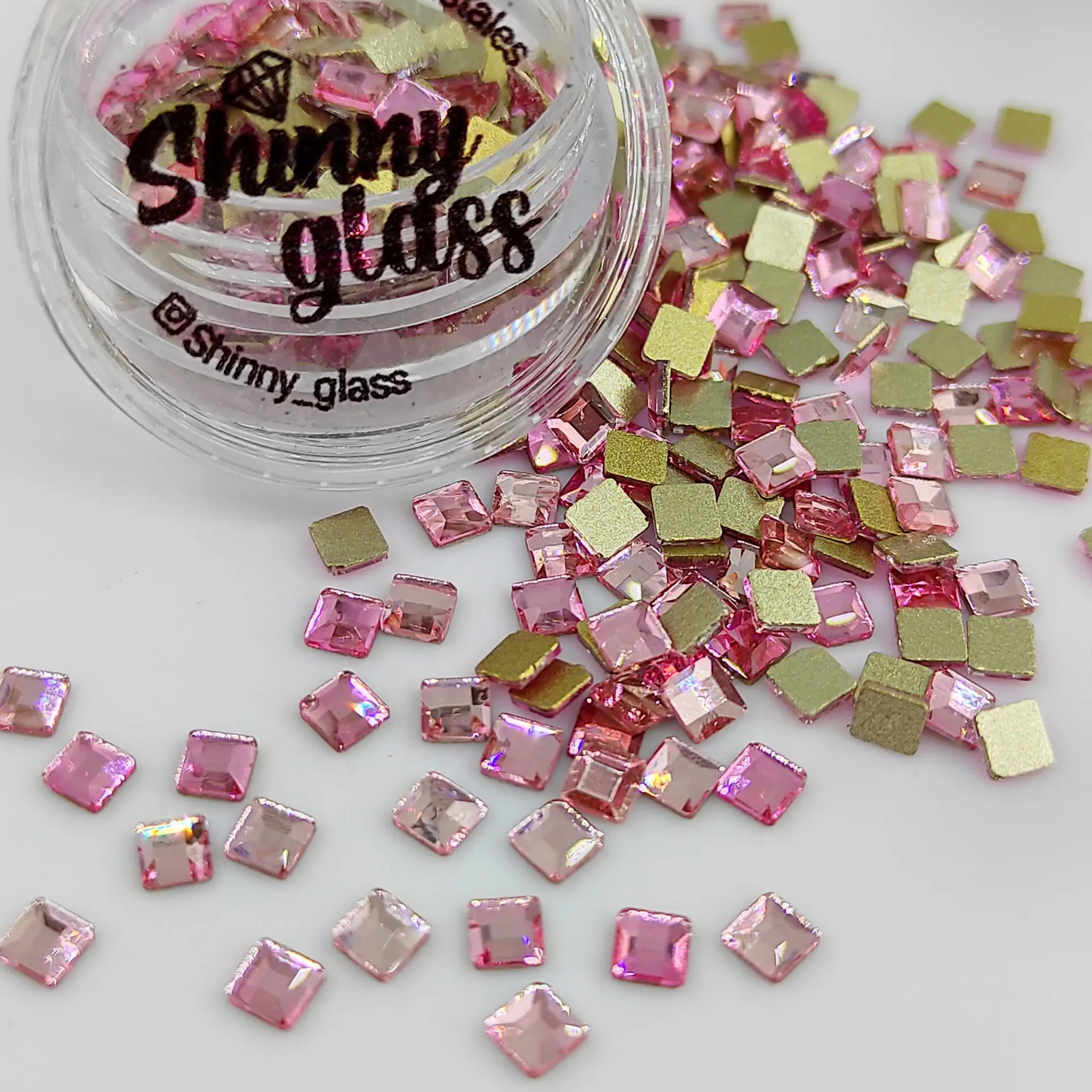 CUADRADO ROSA CLARO 3MM 1