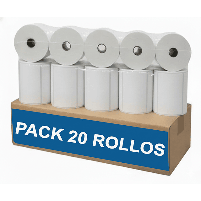 Caja de Rollos Etiqueta Térmica Autoadhesivas 50x40MM 