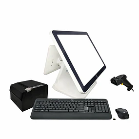 Kit Pos One T2-7000R Touch Con Pantalla Para Cliente+ Teclado Y Mouse+ Impresora Térmica 80mm+ Scanner Laser USB+ Gaveta De Dinero