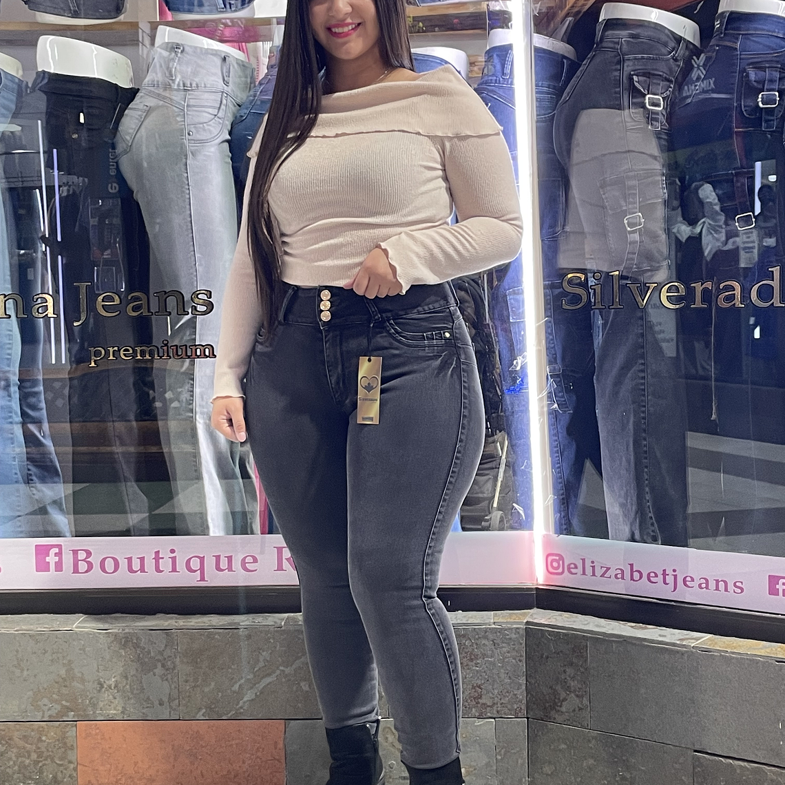 skinny jeans super levanta cola  1