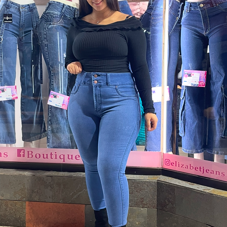 skinny jeans EXTRA LINDAS REDUCTOR TIRO ALTO Y LEVANTA GLUTEOS 1