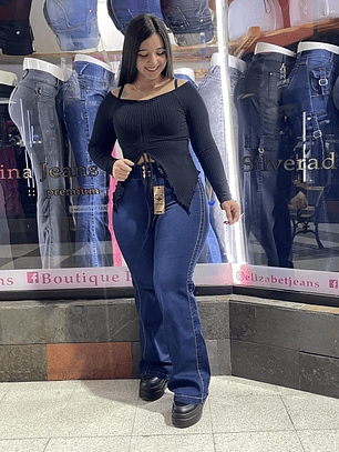 FLARE JEANS TIRO ALTO REDUCTOR