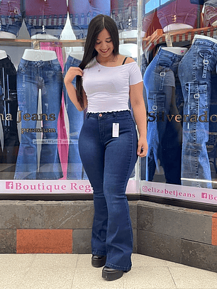 FLARE JEANS AZUL INTENSO