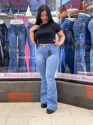 FLARE JEANS CELESTE 