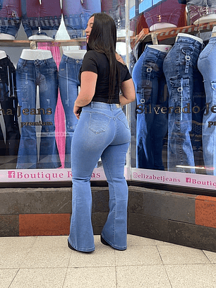 FLARE JEANS CELESTE 