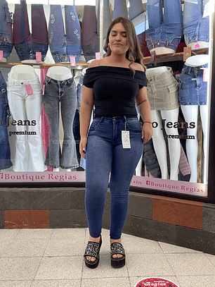 SKYNNY JEANS AZUL 
