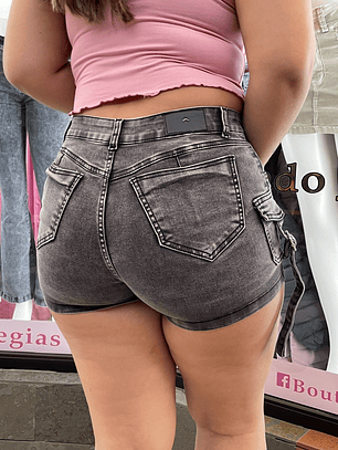 SHORT GRIS  NEVADO CARGO