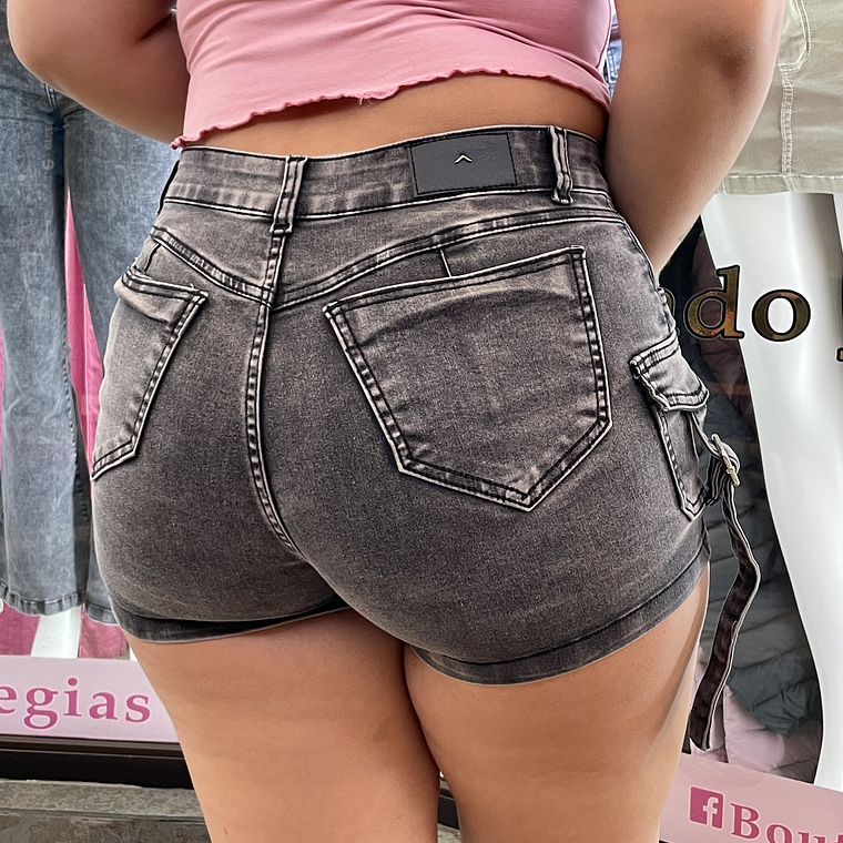 SHORT GRIS  NEVADO CARGO 2