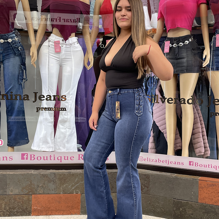 flare jeans azul medio trenzado curvi sirena 1
