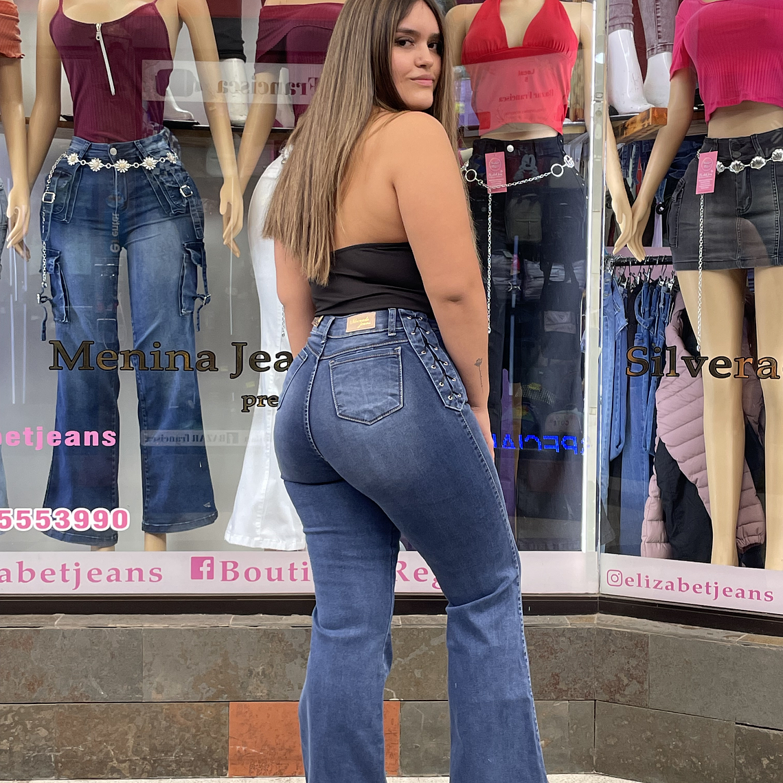 flare jeans azul medio trenzado curvi sirena 2