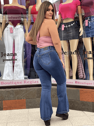 flare jeans azul medio curvi sirena